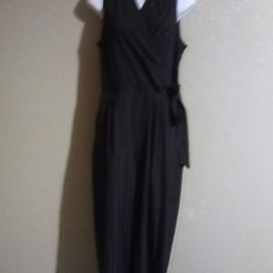 Black Pinstiped Pants Jumper